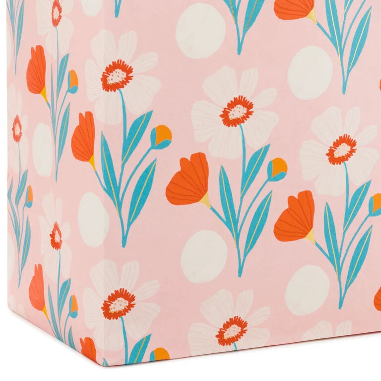 Hallmark Assorted Floral And Solid 8-Pack Medium And Large Gift Bags - Image 5
