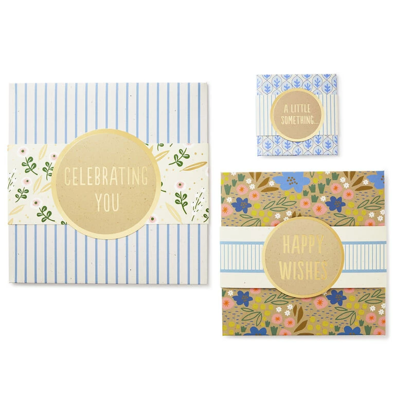 Hallmark 4", 8" And 10" Floral 3-Pack Gift Boxes With Bands - Image 6
