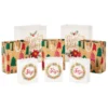 Hallmark Assorted Holiday Merry 8-Pack Small, Medium And Large Christmas Gift Bags