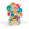 Hallmark Balloon Bouquet Boxed Pop-Up Birthday Cards, Pack Of 8