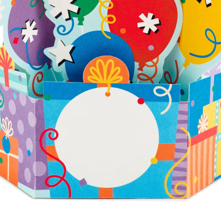 Hallmark Balloon Bouquet Boxed Pop-Up Birthday Cards, Pack Of 8 - Image 5