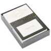 Hallmark Black And Gold Bulk Blank Thank-You Notes, Pack Of 50