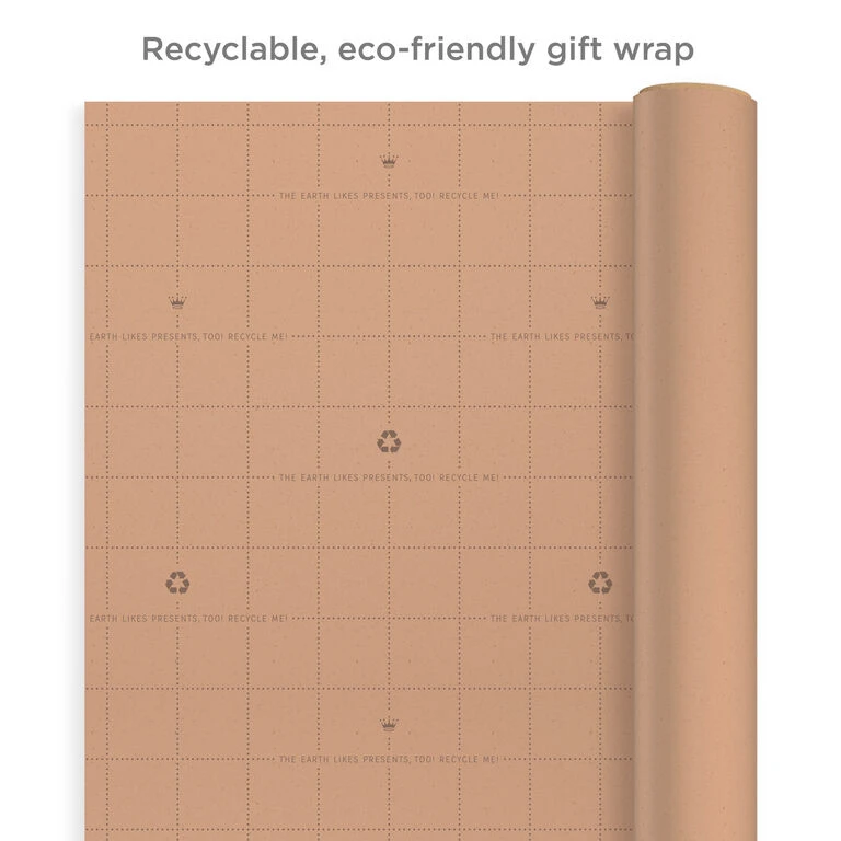 Hallmark Bulk Kraft Paper And White 2-Pack Wrapping Paper, 160 Sq. Ft. Total - Image 3