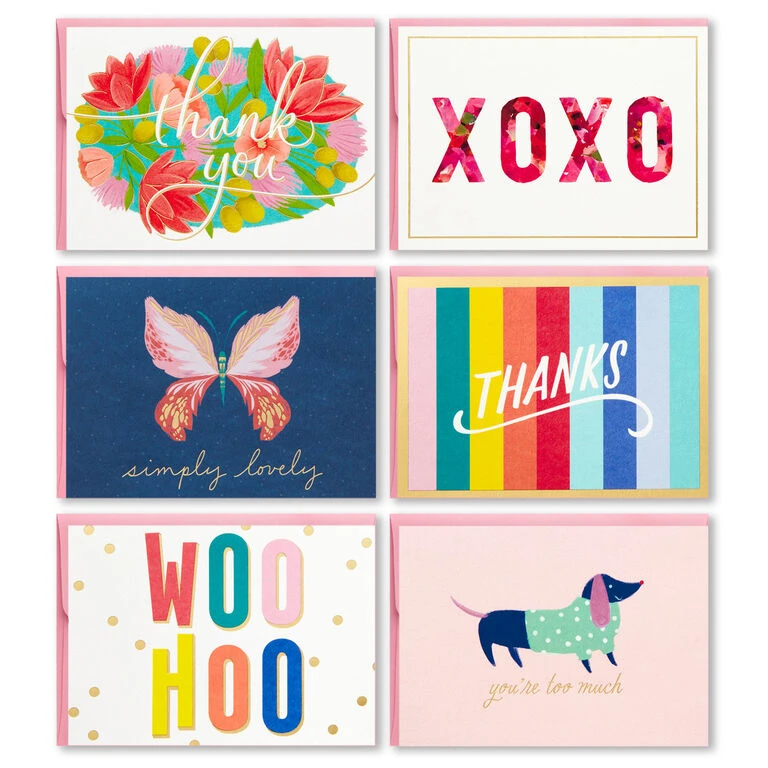 Hallmark Colorful And Fun Assorted Blank Note Cards, Box Of 24 - Image 2
