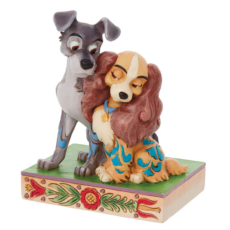 Enesco Jim Shore Disney Lady And The Tramp Love Scene, 4.5" - Image 2
