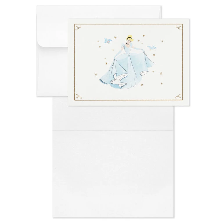 Hallmark Disney Princess Assorted Boxed Blank Note Cards Multipack, Pack Of 24 - Image 4