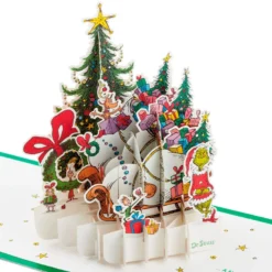 Hallmark Dr. Seuss™ How The Grinch Stole Christmas!™ Wreath 3D Pop-Up Christmas Card
