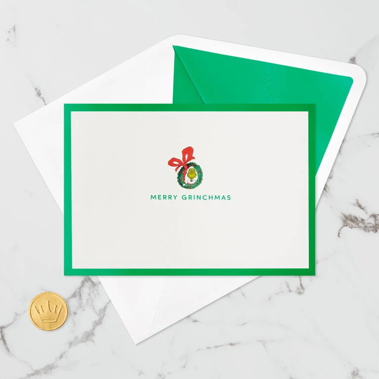 Hallmark Dr. Seuss™ How The Grinch Stole Christmas!™ Wreath 3D Pop-Up Christmas Card - Image 6