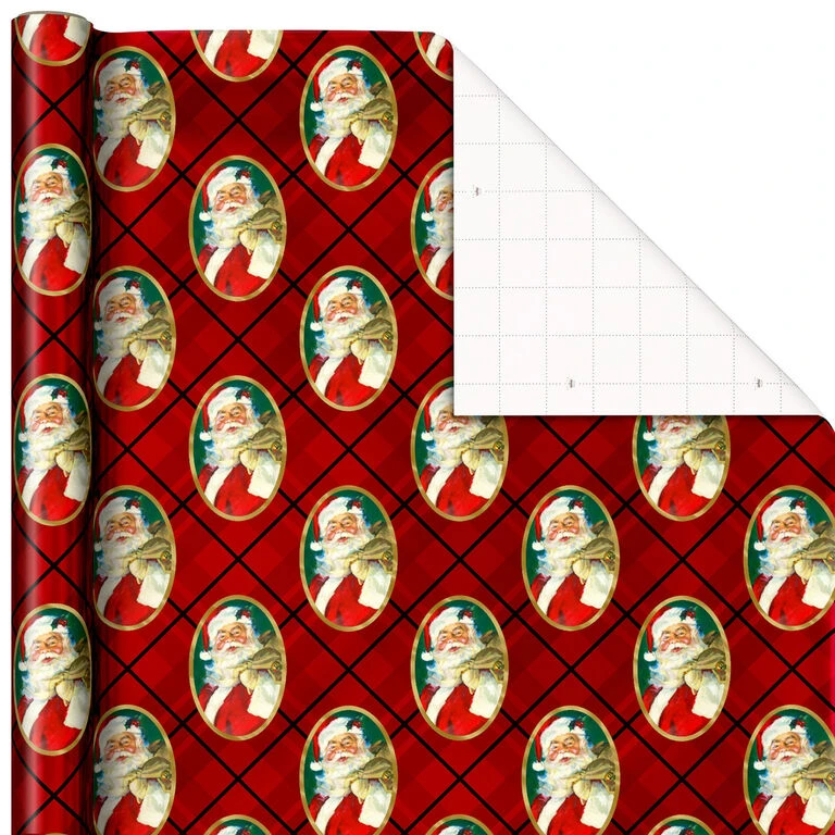 Hallmark Traditional 3-Pack Foil Christmas Wrapping Paper Assortment, 60 Sq. Ft. - Image 4