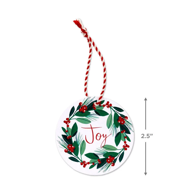 Hallmark 26" Greenery And Berries Christmas Fabric Gift Wrap With Twine And Tag - Image 5