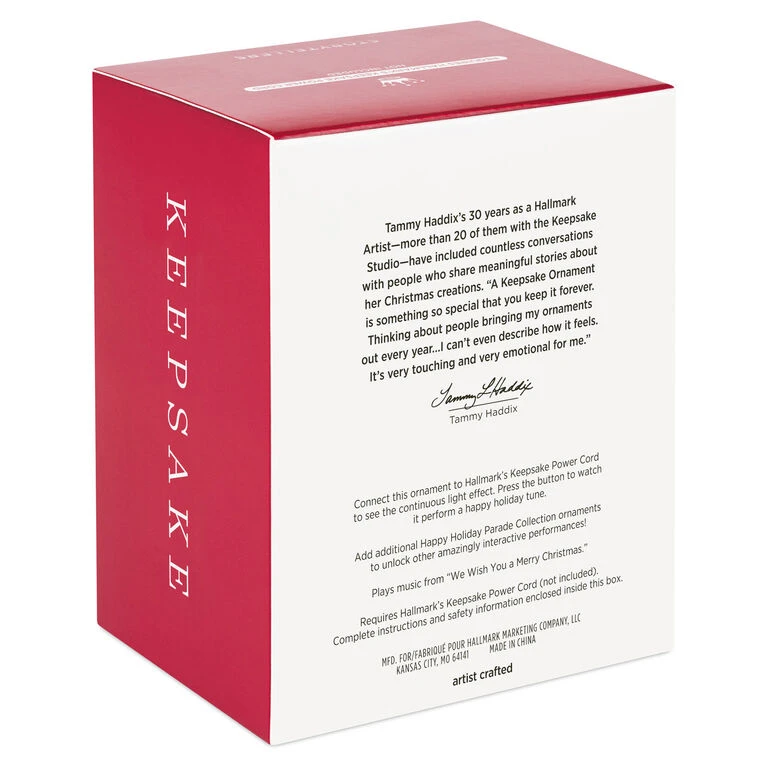 Hallmark Happy Holiday Parade Collection Gregor's Trattoria Musical Ornament With Light - Image 5