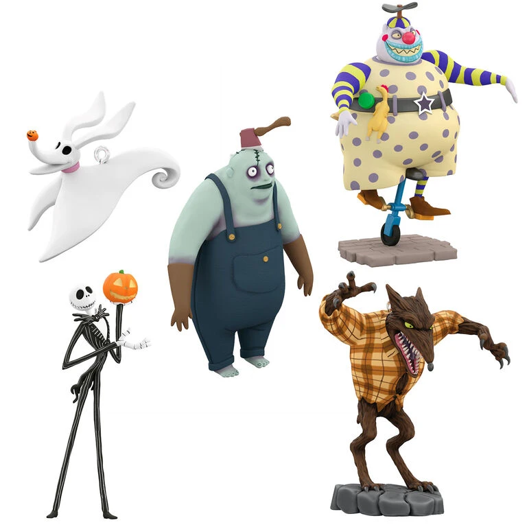Hallmark Disney Tim Burton's The Nightmare Before Christmas Citizens Of Halloween Town Ornaments, Set Of 5