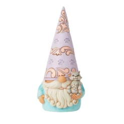 Enesco Jim Shore Gnome With Cat Figurine, 5"
