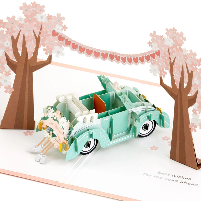 Hallmark Best Wishes For The Road Ahead 3D Pop-Up Wedding Card