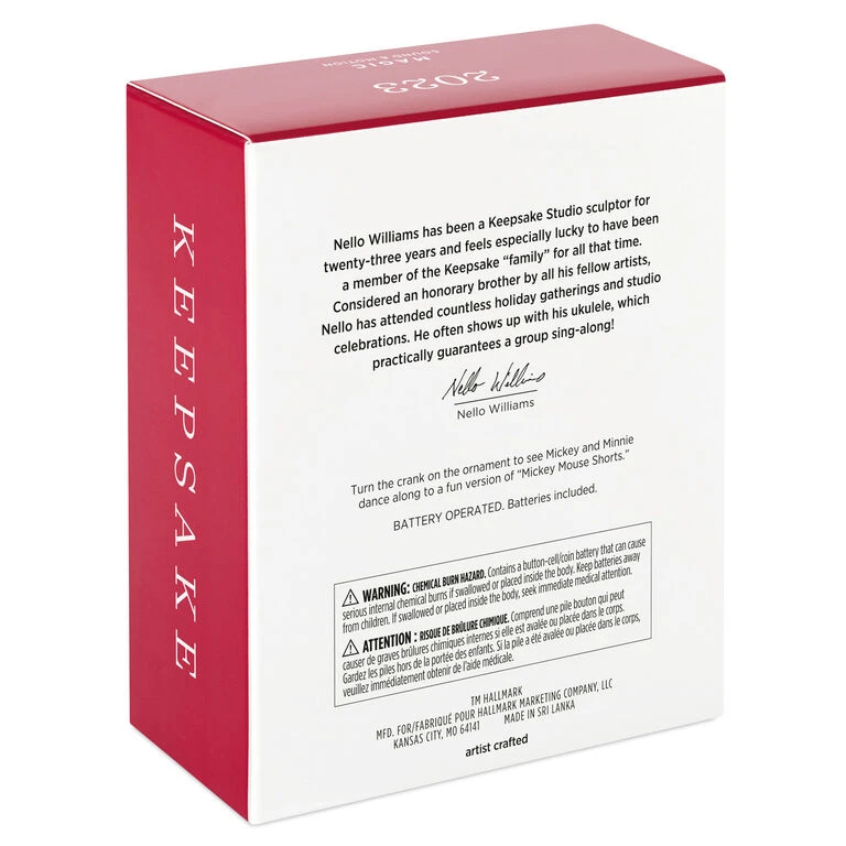 Hallmark Disney Mickey And Minnie Let's Dance! Musical Ornament With Motion - Image 5