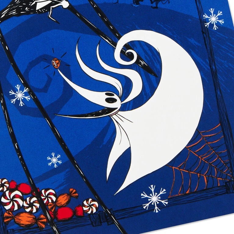 Hallmark Disney Tim Burton's The Nightmare Before Christmas Hauntingly Happy Boxed Cards, Pack Of 16 - Image 5