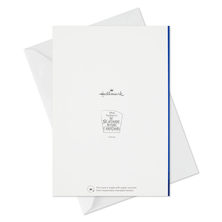 Hallmark Disney Tim Burton's The Nightmare Before Christmas Hauntingly Happy Boxed Cards, Pack Of 16 - Image 7