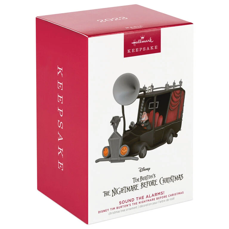 Hallmark Disney Tim Burton's The Nightmare Before Christmas Sound The Alarms! Ornament With Sound - Image 4