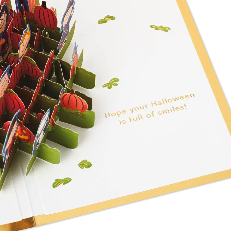Hallmark PeanutsĀ® Trick Or Treat 3D Pop-Up Halloween Card - Image 3
