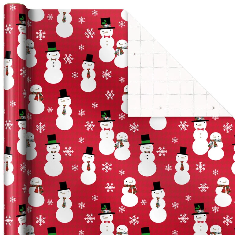 Hallmark Snow Merry 3-Pack Foil Christmas Wrapping Paper Assortment, 60 Sq. Ft. - Image 6