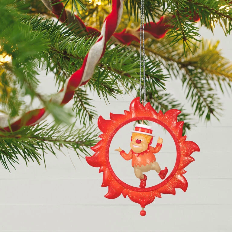 Hallmark The Year Without A Santa Claus™ Spinning Heat Miser Ornament - Image 2