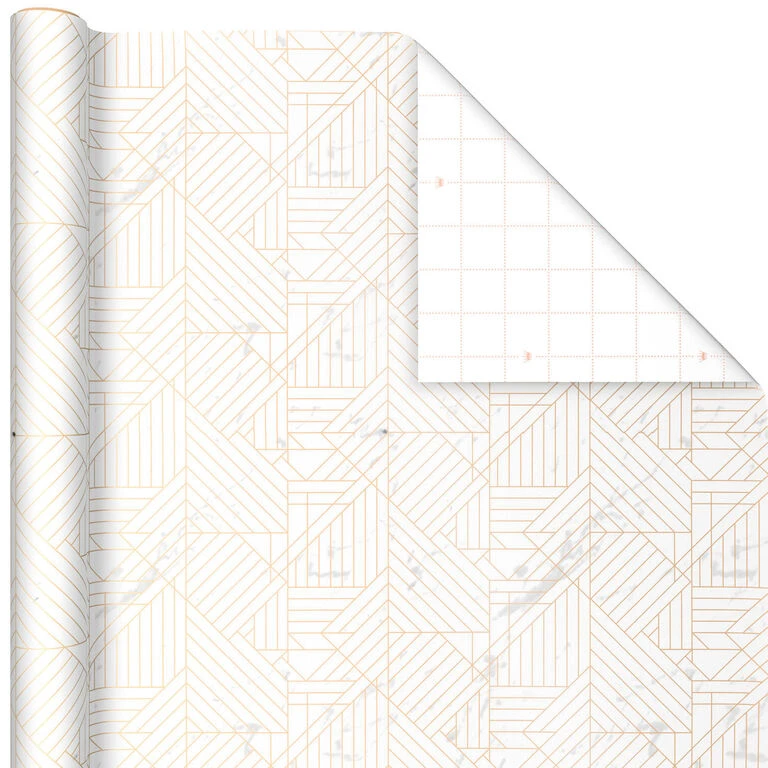 Hallmark Upscale Neutrals 3-Pack Wrapping Paper, 85 Sq. Ft. Total - Image 4