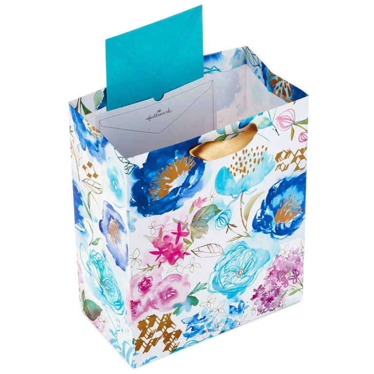 Hallmark 13" Watercolor 3-Pack Assorted Gift Bags With Tissue - Image 4