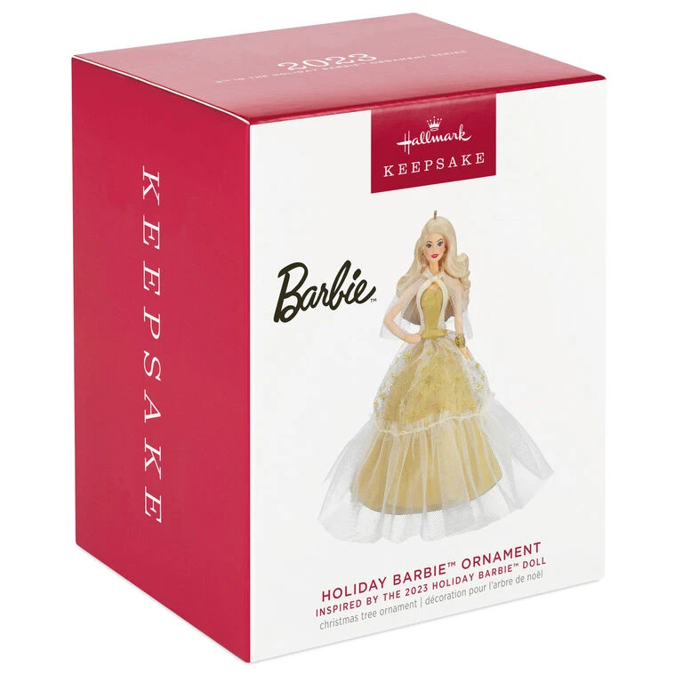 Hallmark 2023 Holiday Barbie⢠Ornament - Image 4