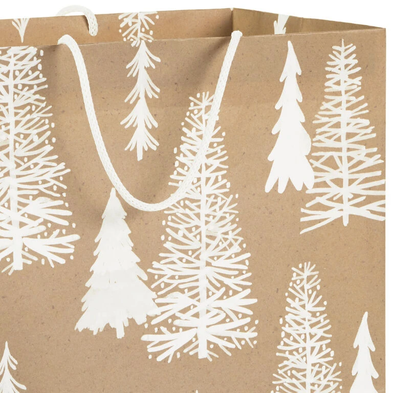 Hallmark Christmas Kraft 8-Pack Holiday Gift Bags, Assorted Sizes And Designs - Image 4