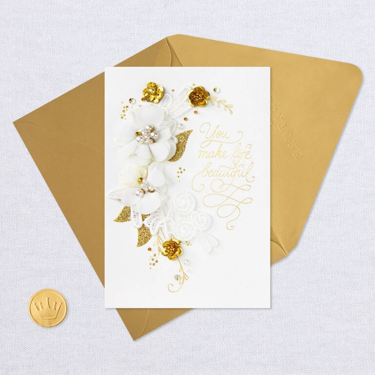 You Make Life Beautiful Anniversary Card - Image 5